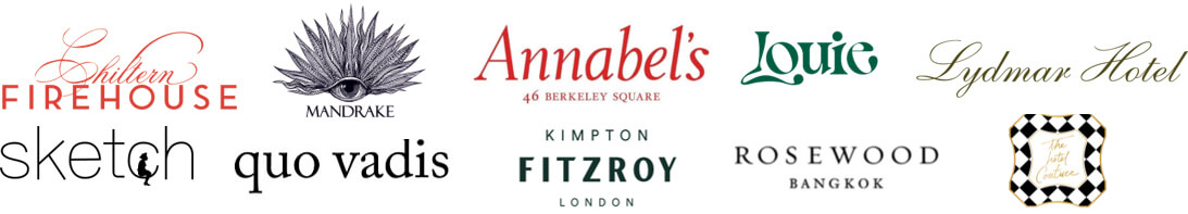 Bespoke Hotel Scents, we've worked with Chiltern firehouse, Mandrake, Annabel's, Louie, Lydmar Hotel, Sketch, Quo Vadis, Fitzroy and Rosewood